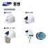 동명 랜턴 장착용 투구형 백색 안전모 KH-001 / KH-004 / 투명창 보안경 DMS-S-330 / DMS-G-330